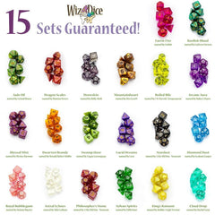 Wiz Dice Series II color-finish collection enhances visual appeal during play