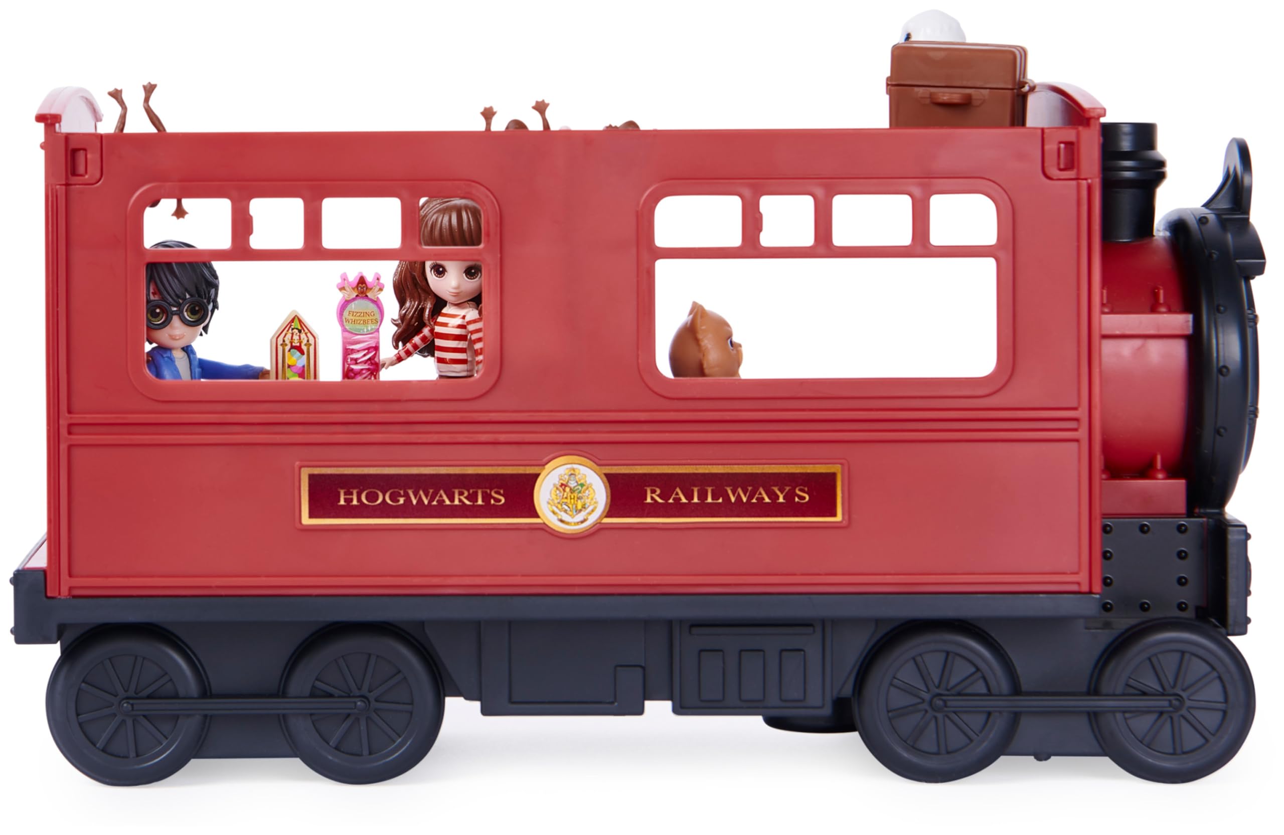 Wizarding World Chocolate Frogs around cabin support dynamic storytelling.