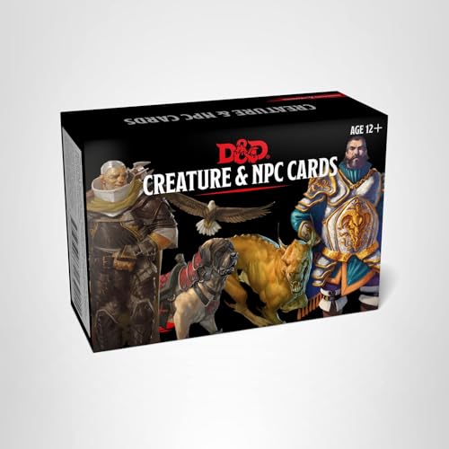 Wizards of the Coast D&D Spellbook Cards back view with evocative art and quick-reference tips