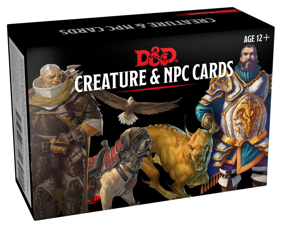 Wizards of the Coast D&D Spellbook Cards front view with NPC stats and art for fast reference