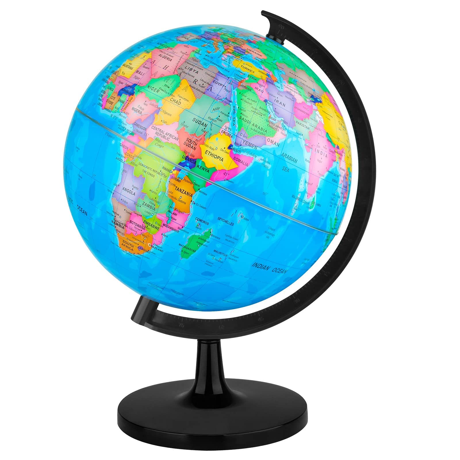 Wizdar 10-inch globe assembly kit for hands-on geography learning.