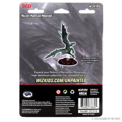 Close-up of WizKids Young Green Dragon detailing and translucent parts