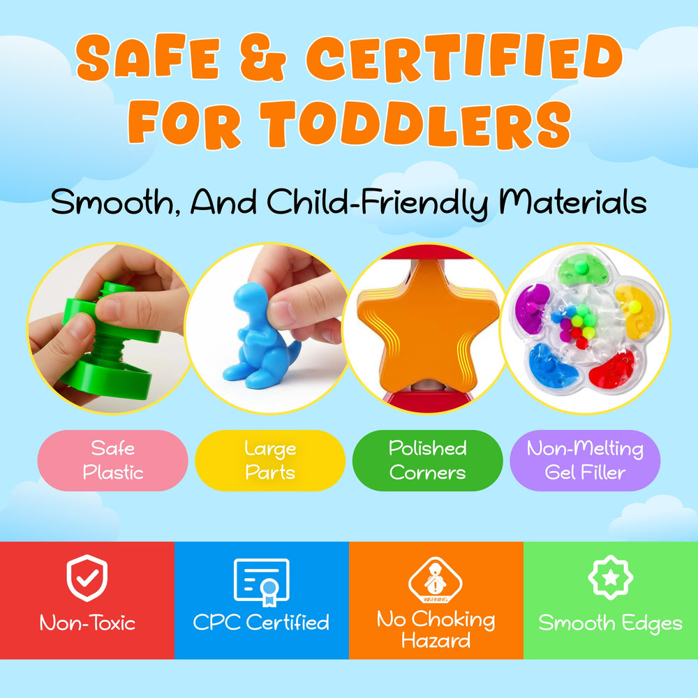 WIZZLY bolts and holes activity aids color-based matching