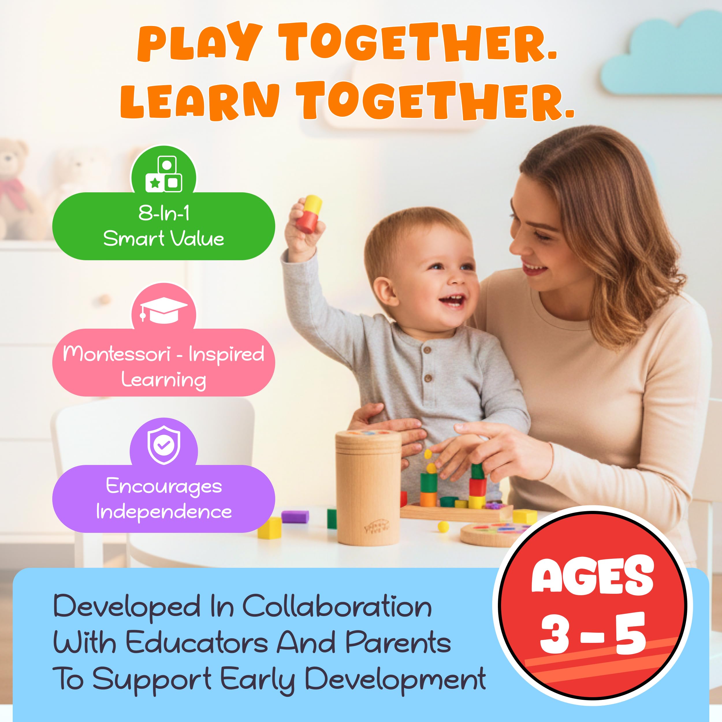 WIZZLY wooden learning set sparks open-ended creativity