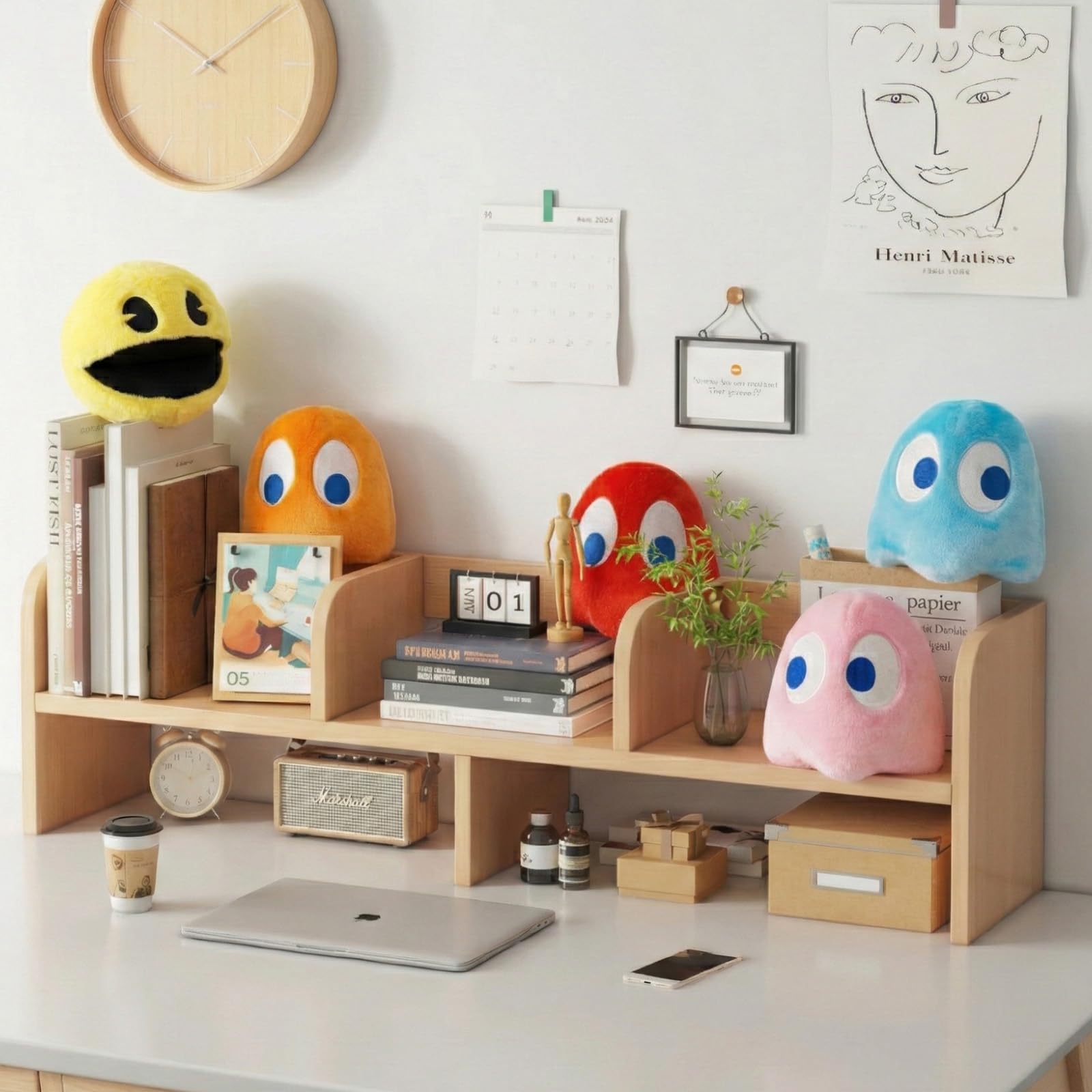 WjcnPac-Man ghost pink 6-inch plush enhances playrooms and gifting