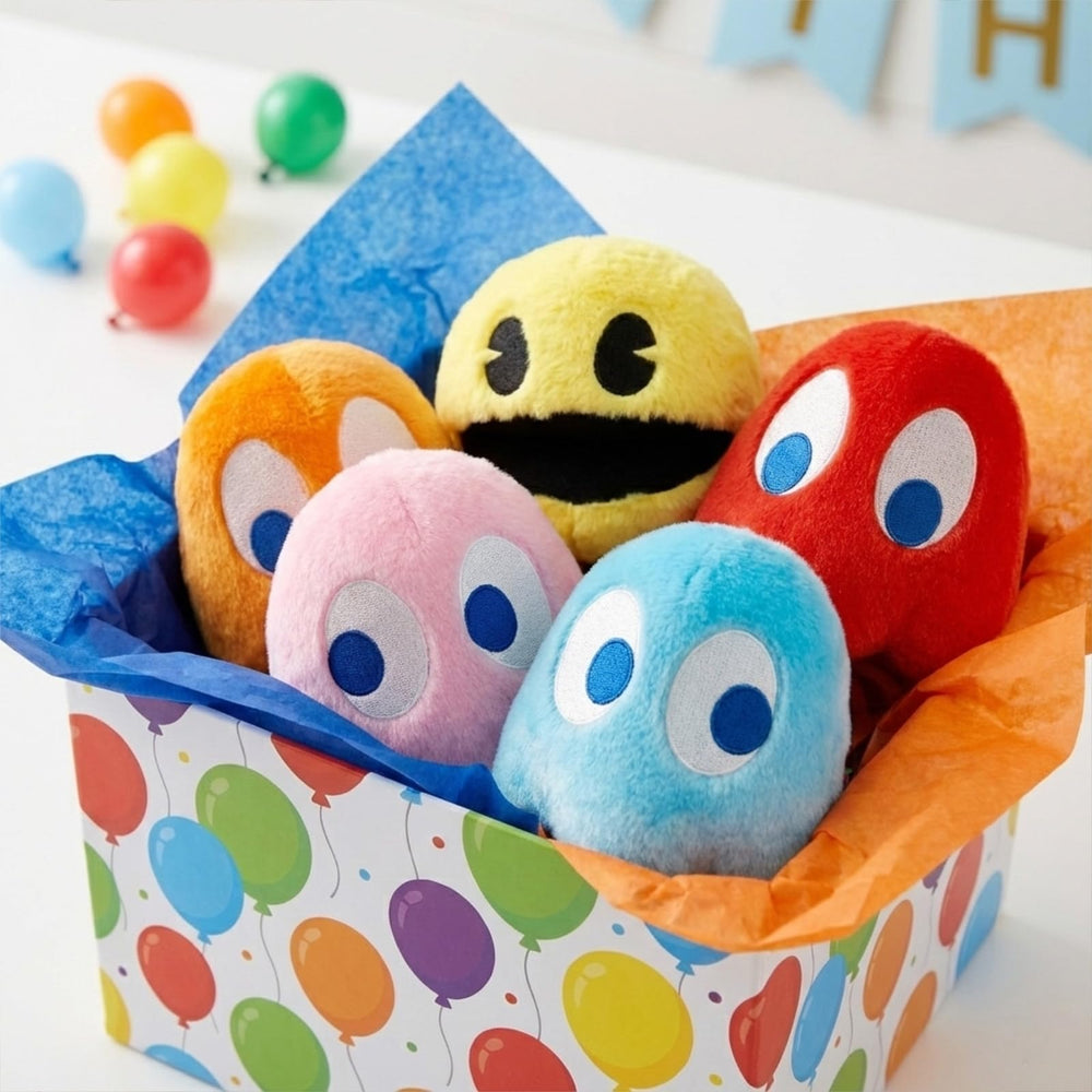 WjcnPac-Man Pac-Man plush party decor set for events