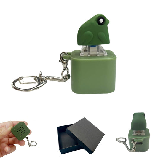 WJOVK Frog Croaking Fidget Toy front view with colorful lights for focus