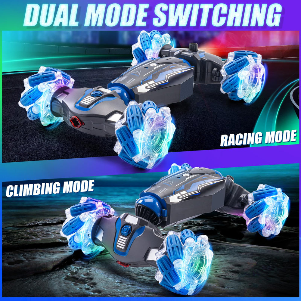 WJWMIRC gesture-sensor RC car activated by wrist movements for intuitive control.