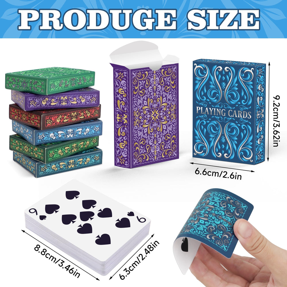 Wkchxd blue deck playing cards for easy shuffling and social gatherings