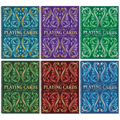 Wkchxd red deck playing cards for family game nights and travel