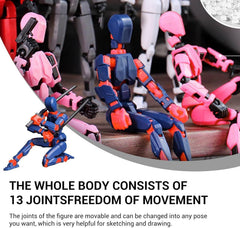 WKSBBTS T13 blue-yellow figure offers bold display and imaginative battles.