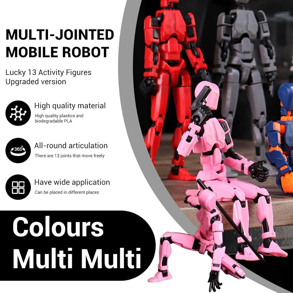 WKSBBTS T13 assembled figures on display show joints and accessories.