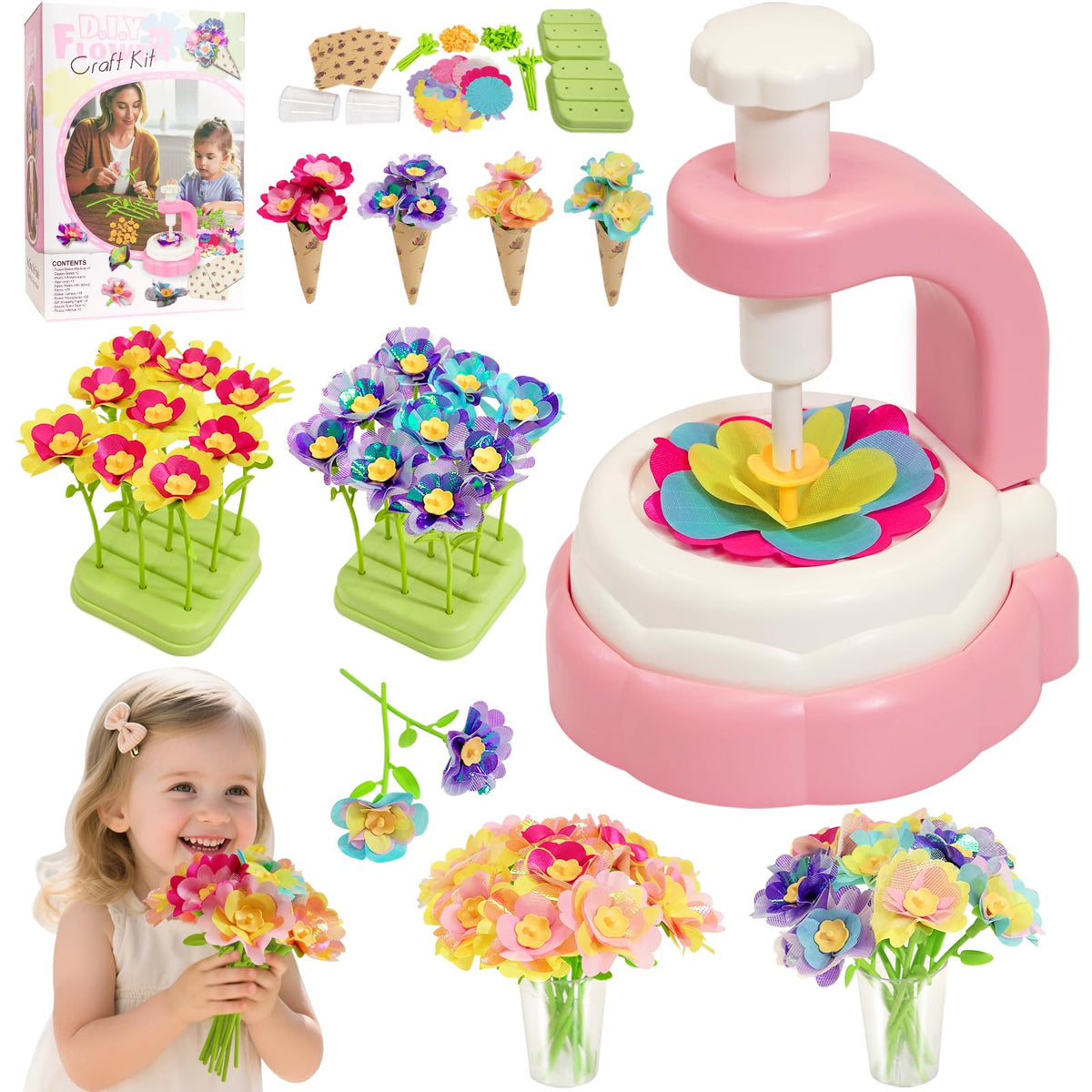 WKYCOE embossing machine for quick DIY flower bouquet crafting