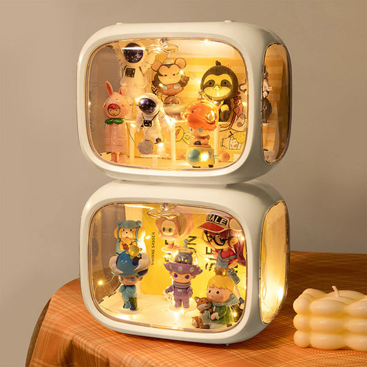 WMM dust and moisture proof display box with magnetic door protects collectibles