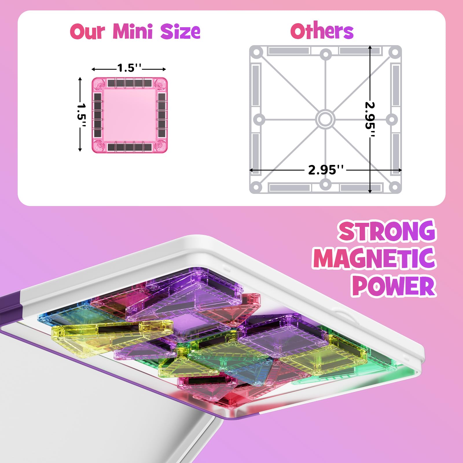 WMXDU color-recognition magnetic tiles support early visual learning