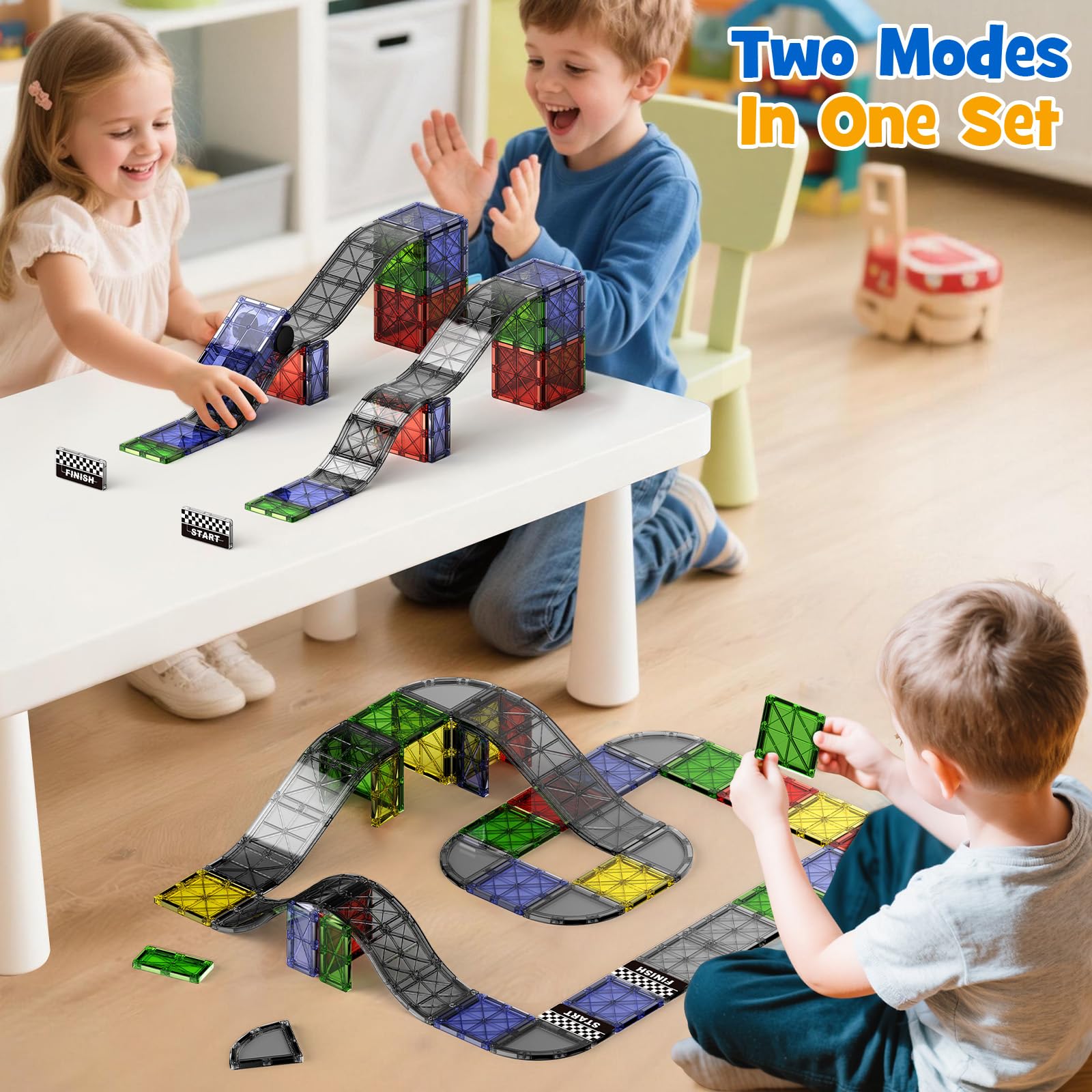 WMXDU curved-road tiles for flexible downhill track play.