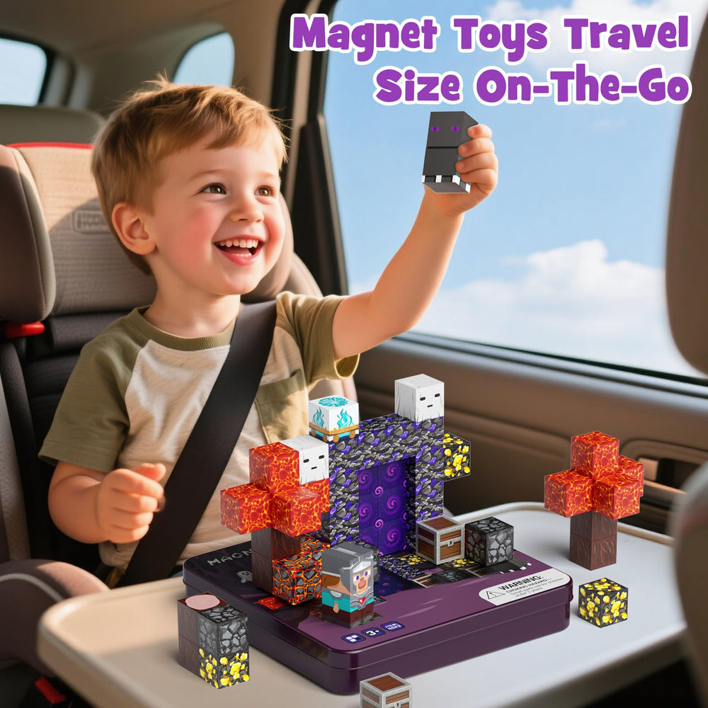 WMXDU magnetic blocks enable creative assembly and fine motor skills at home or school.
