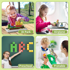 WMXDU blocks connect easily with magnets for flexible designs.