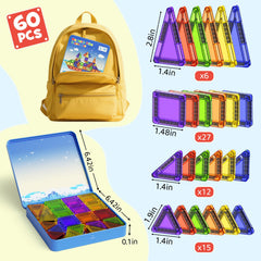 WMXDU sensory magnetic toys in colors and shapes for early learning