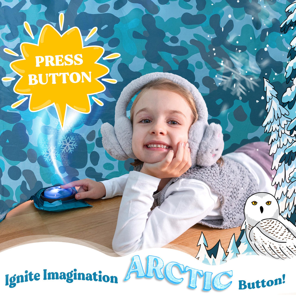 W&O Arctic Camo Aerodome spacious interior fits multiple kids for shared adventures