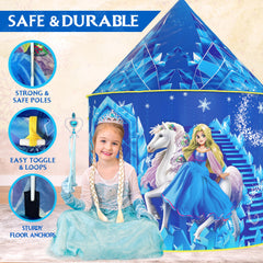 W&O Frozen Princess Tent durable, easy-to-clean polyester material