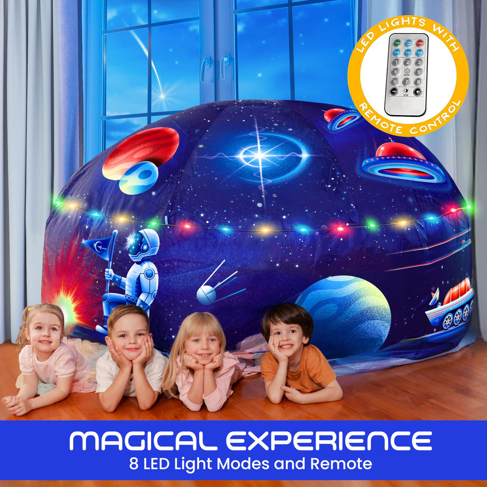 W&O Galactic Aerodome spacious interior supports imaginative play