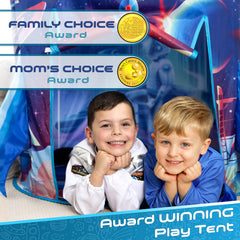 W&O Rocket Ship Tent folds into a compact portable pack for travel.