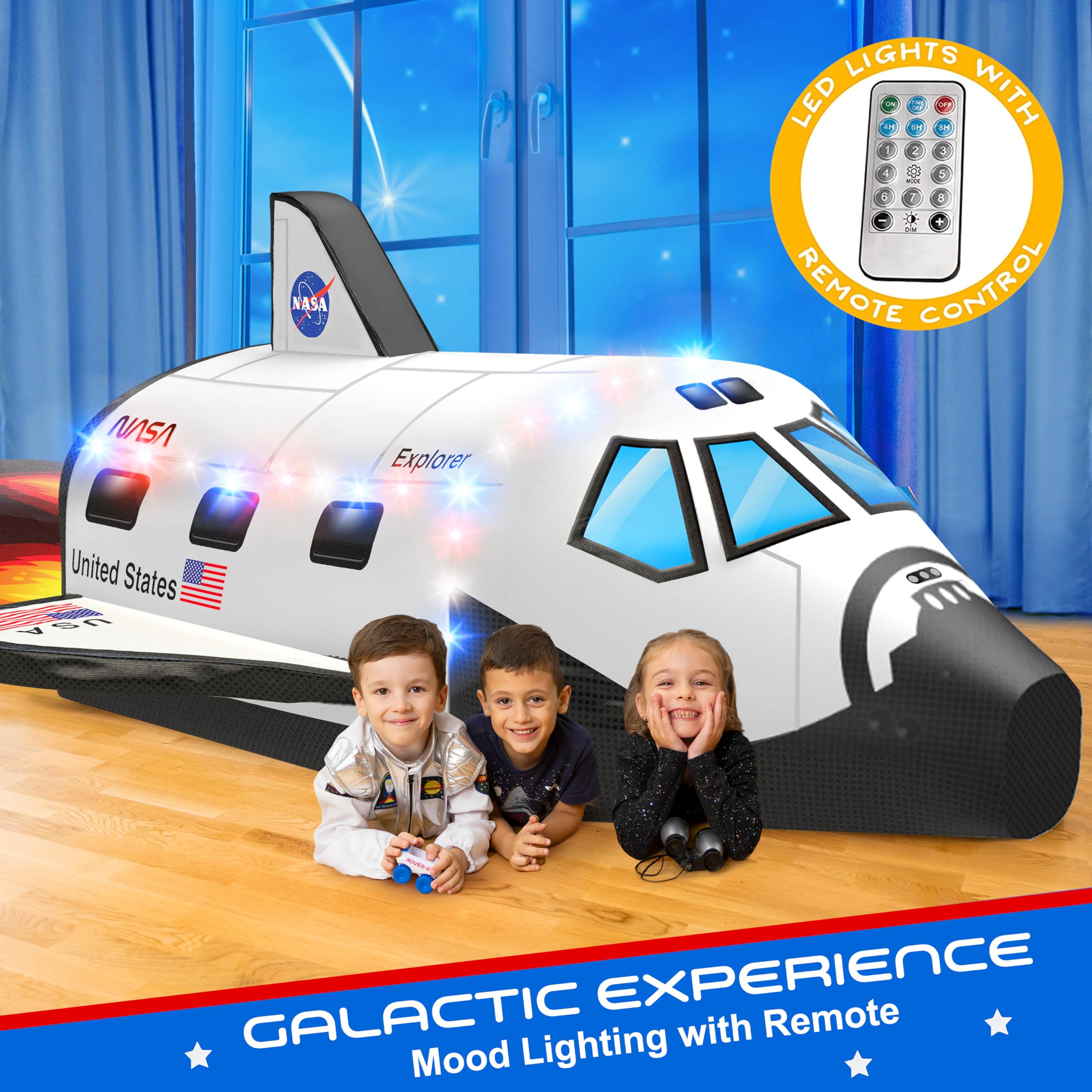 W&O Space Explorer Aerodome durable polyester is easy to clean