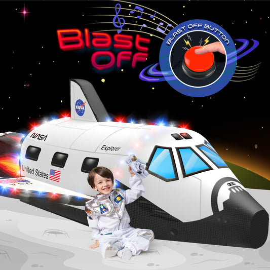 W&O Space Explorer Aerodome with LED lights brightens indoor playtime