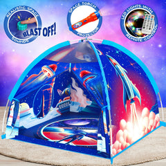 W&O Space Super Dome with blast-off button for space sounds during imaginative play.