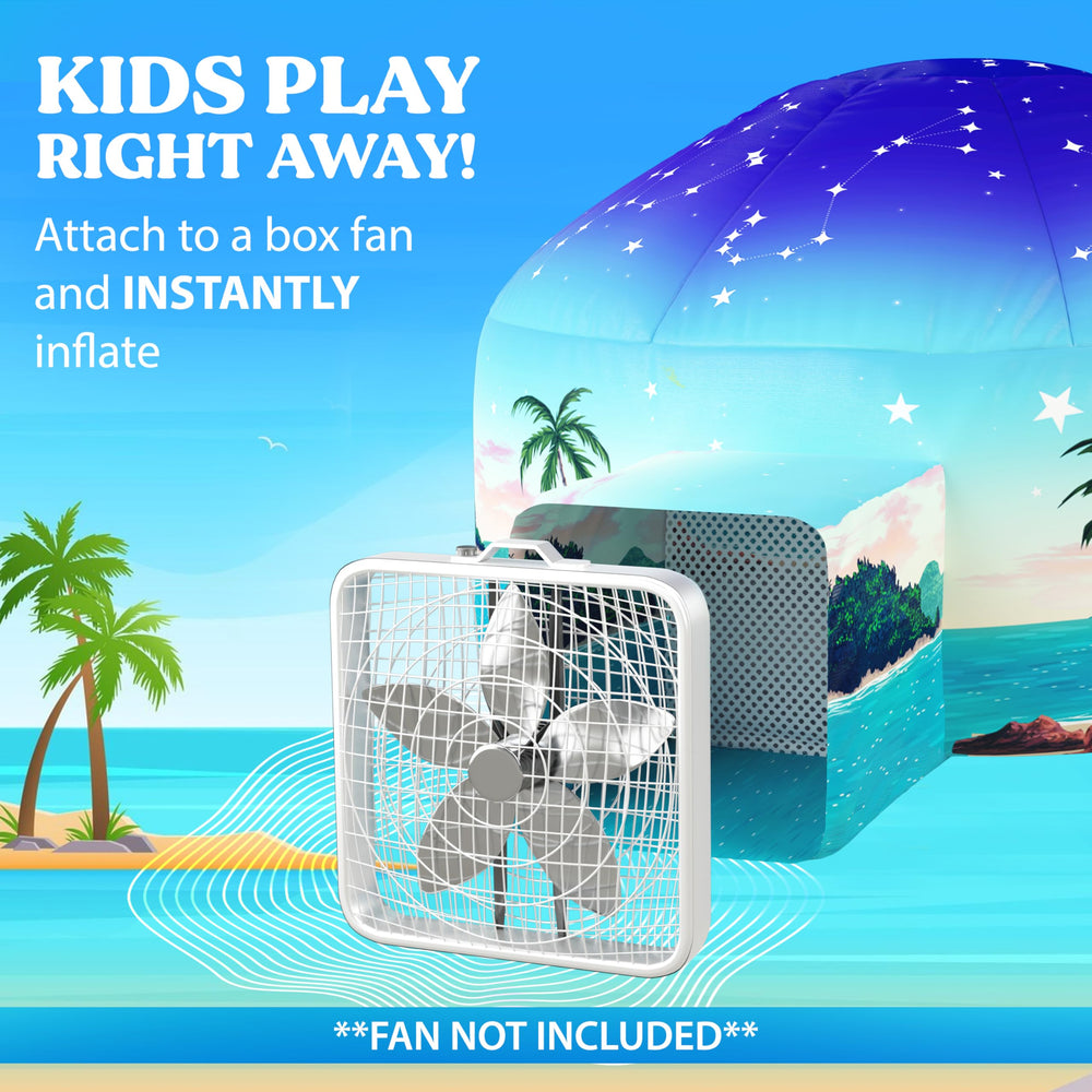 W&O Starlit Oasis LED modes provide mood lighting for playtime.