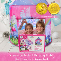 W&O Unicorn artwork with vibrant visuals supports immersive pretend play.