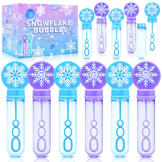 Wobeny snowflake bubble wand collection for kids, festive playtime and easy handling.