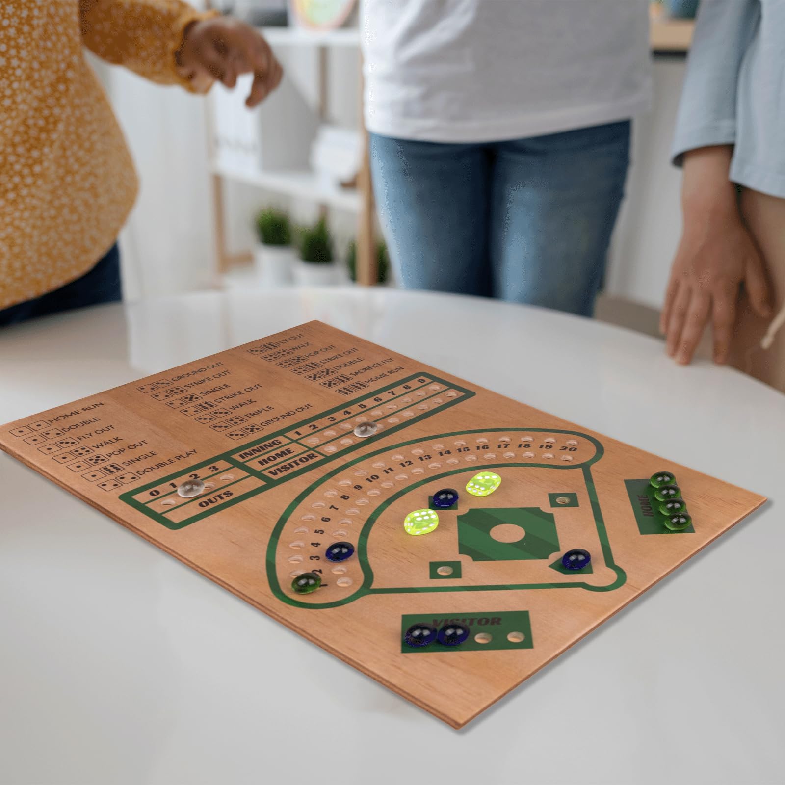 WodGod Baseball Board Game instruction manual guiding simple, quick setup.