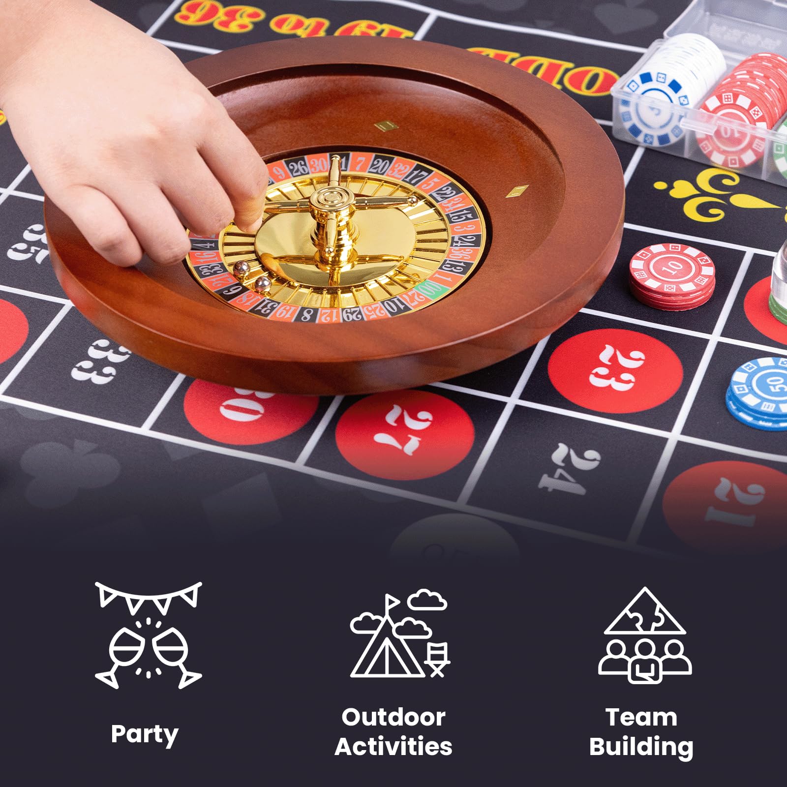 WodGod chip rake and ON/OFF button for convenient control.