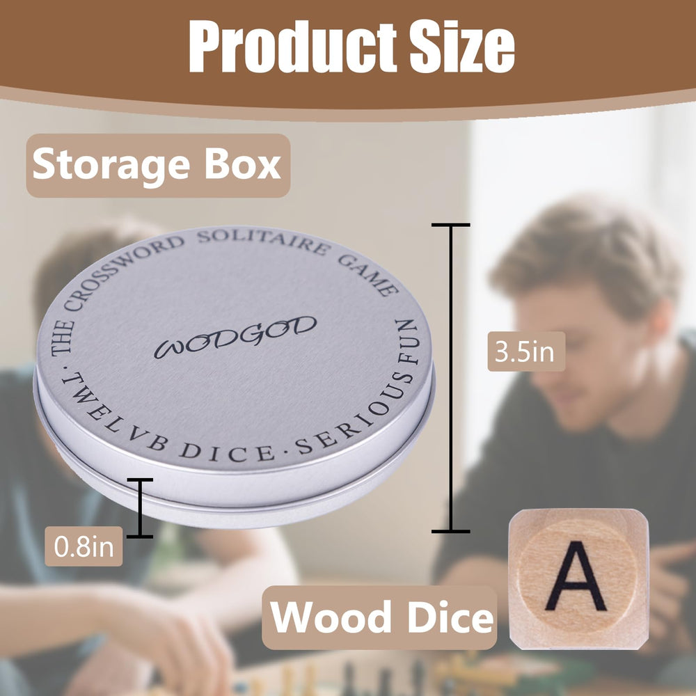 WodGod Crossword Dice Storage Box keeps dice organized on the go