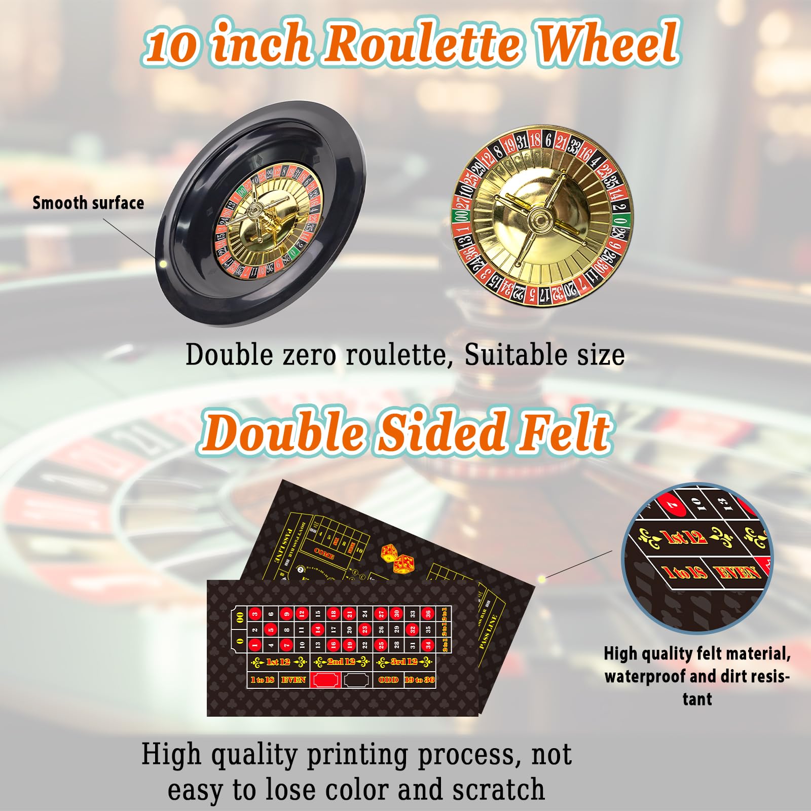 WodGod double-sided felt mat for versatile, durable home gaming.