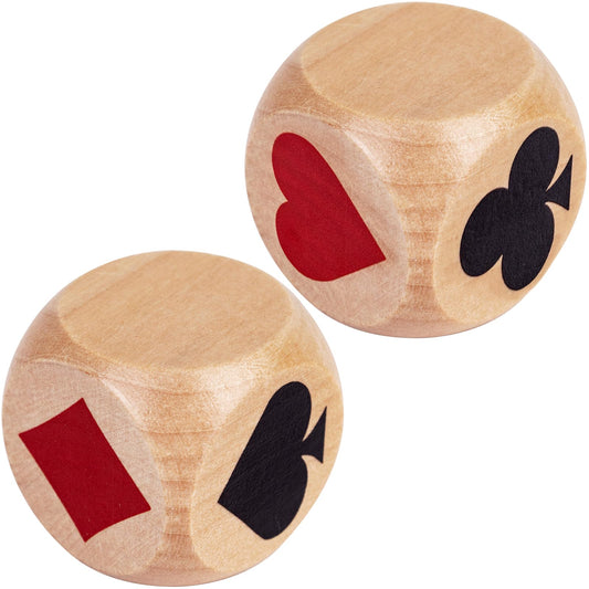 WodGod double trump marker dice in wood show trump color clearly for easy gameplay.