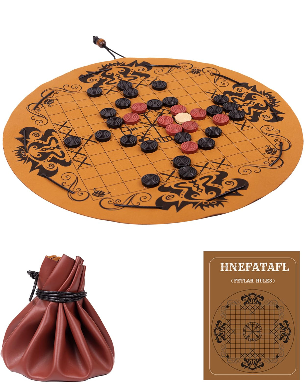 WodGod Hnefatafl board for immersive Viking strategy sessions.