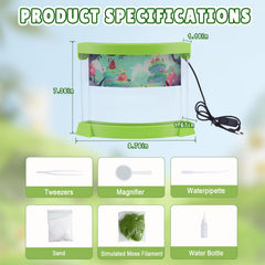WodGod LED light strip highlights ant activity for clear, detailed study