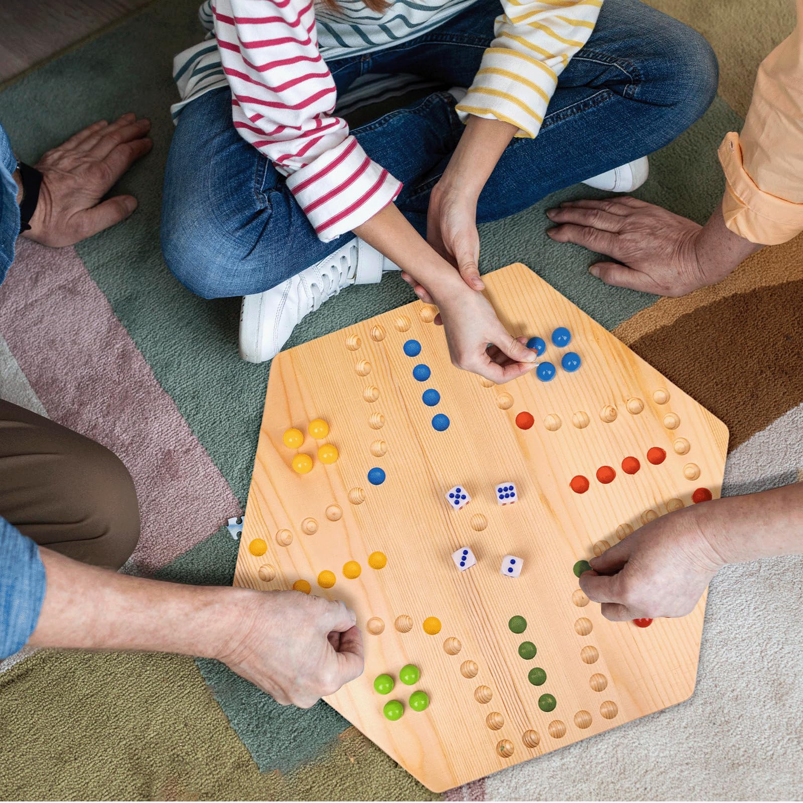 WodGod Marble Board Game two-in-one design offers flexible play styles.