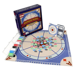WodGod Michigan Rummy Deluxe mat rolled for easy transport and setup.
