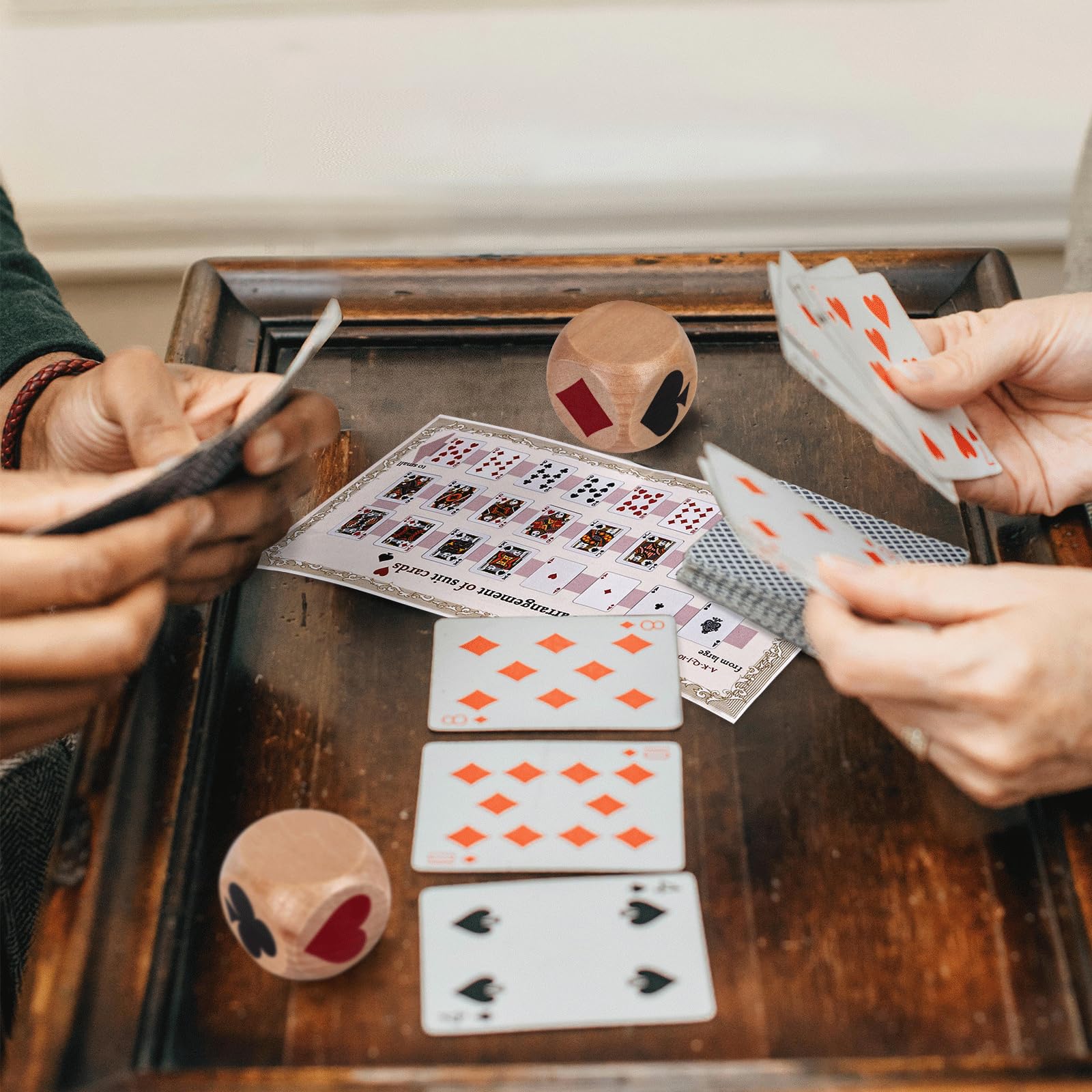 WodGod portable euchre dice set arrives with storage box for easy outdoor play.