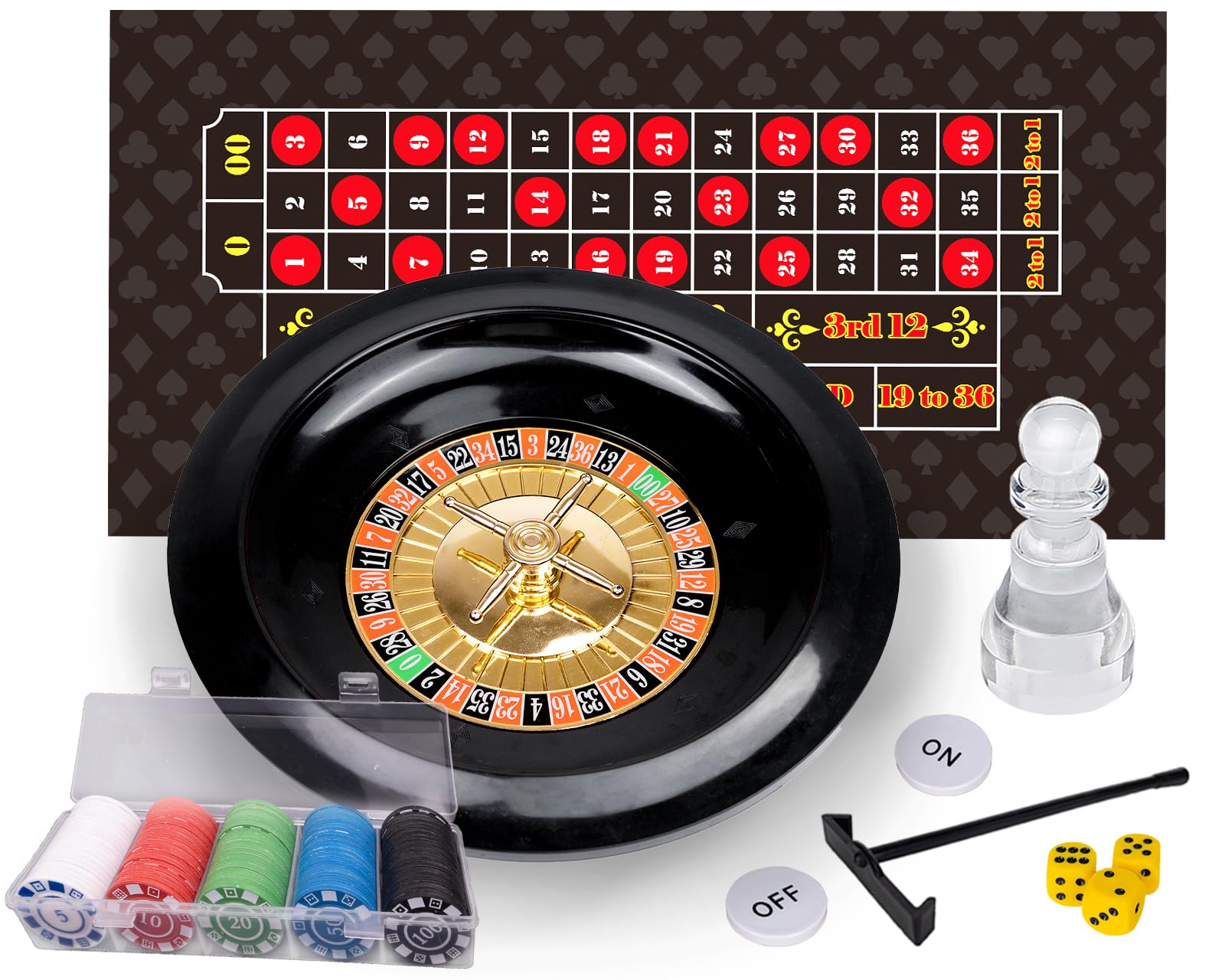 WodGod roulette wheel 10-inch centerpiece for lively home game nights.