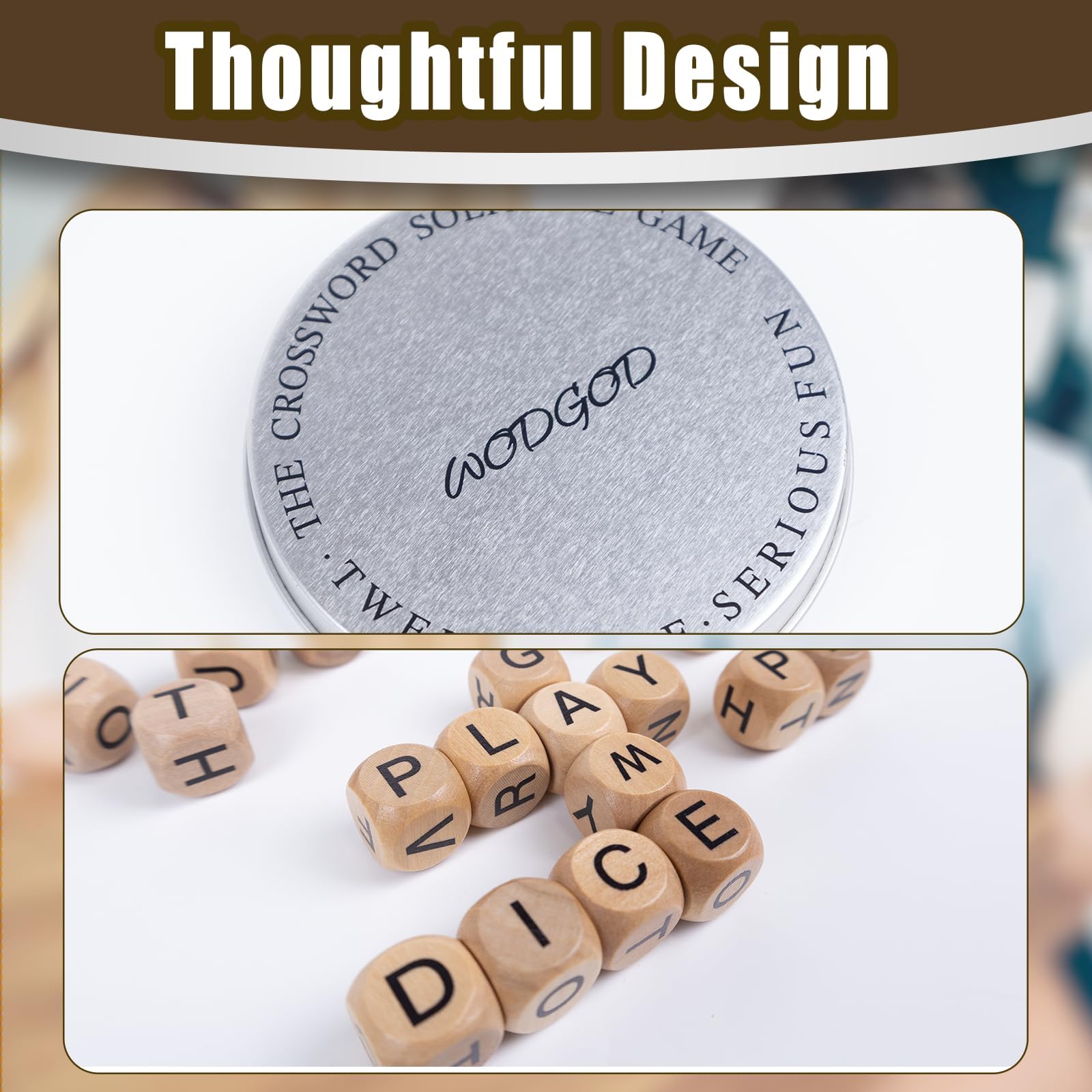 WodGod family game night with The Crossword Game for friends and family