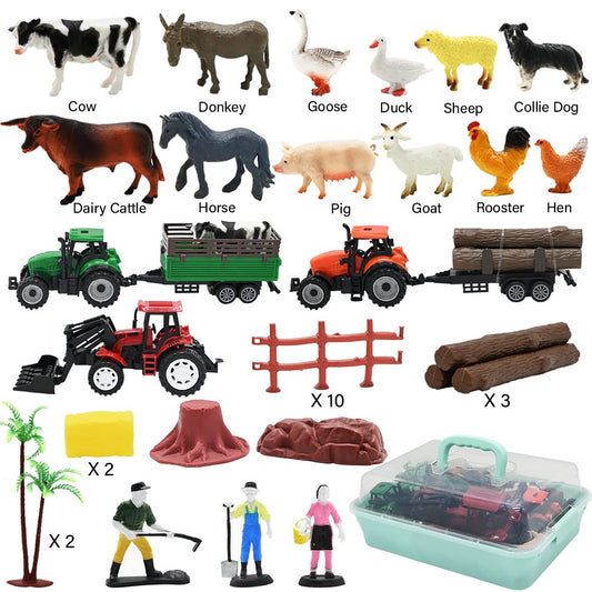 WODMAZ farm animals figurines set enhances storytelling and vocabulary during playtime.