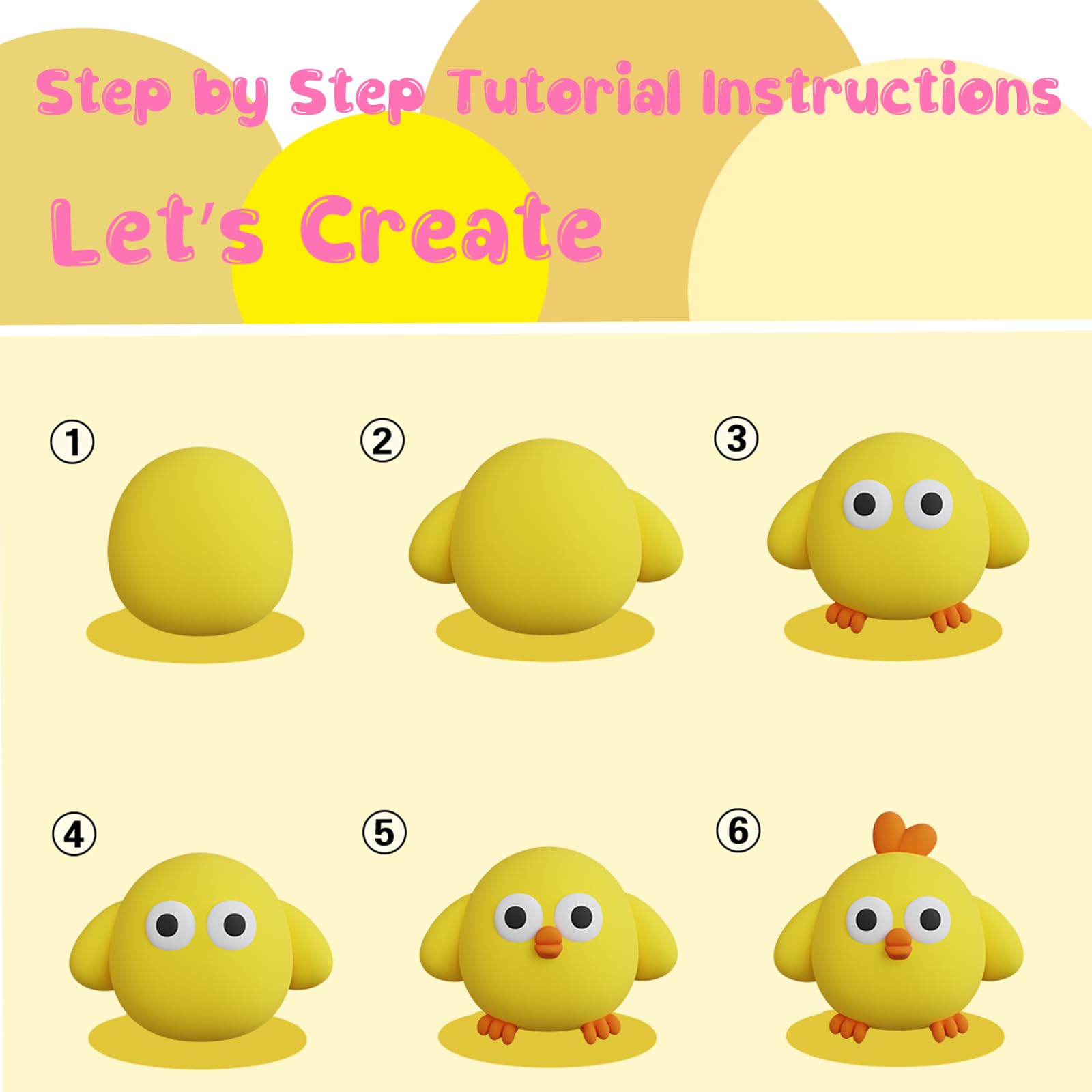WOKWCI animal model tutorial card for easy step-by-step crafting.