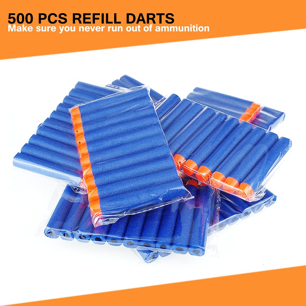 Wolftop soft-foam dart heads reduce impact for safer Nerf fun.