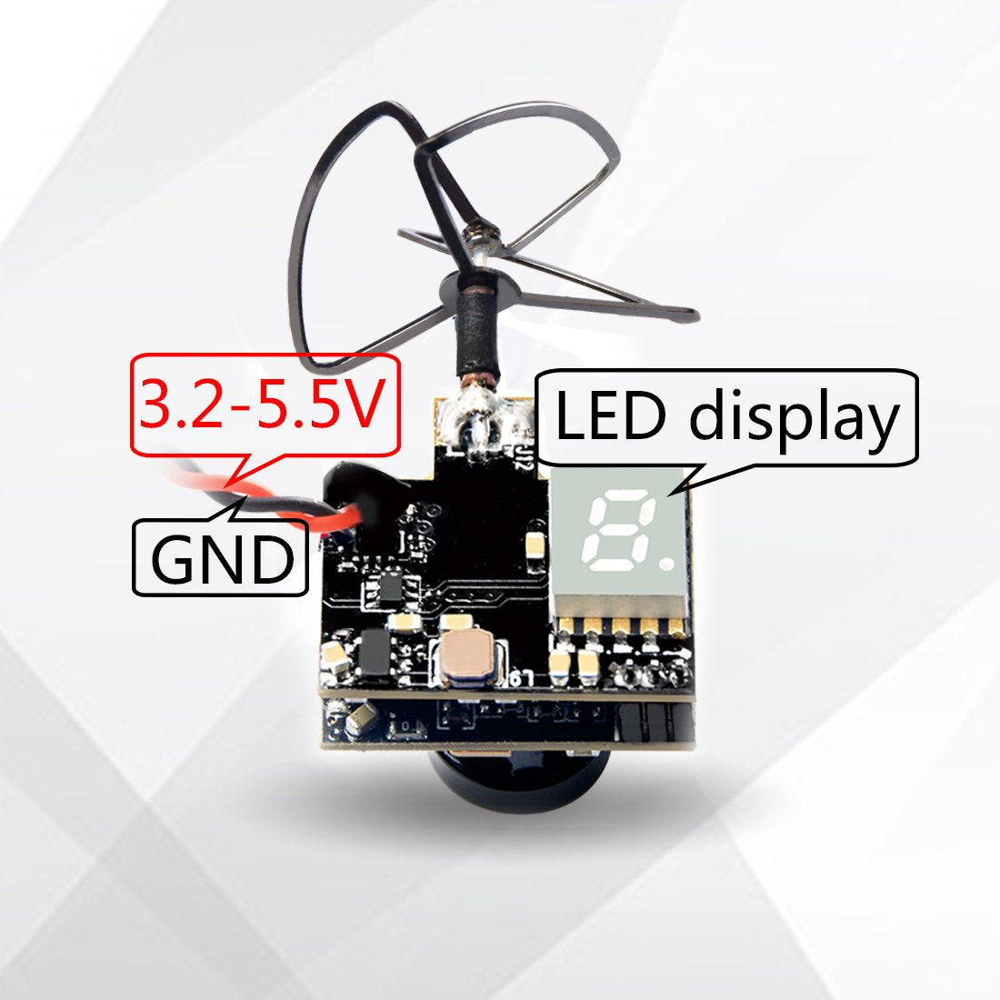 Wolfwhoop WT03 plug-and-play package ready for quick installation and flight testing