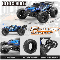 Womaqu RC car battery compartment reveals dual 1300mAh packs for extended play.